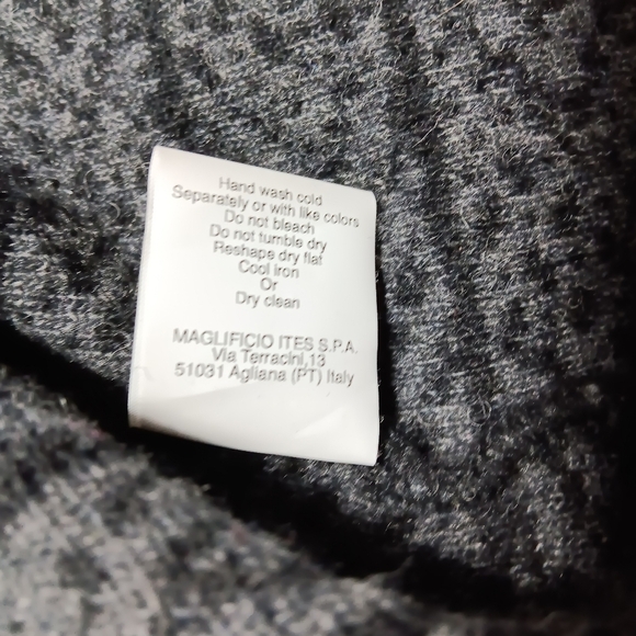 Chiaramente Wool blend open front Midi Sweater.  Ladies size L - Picture 5 of 7